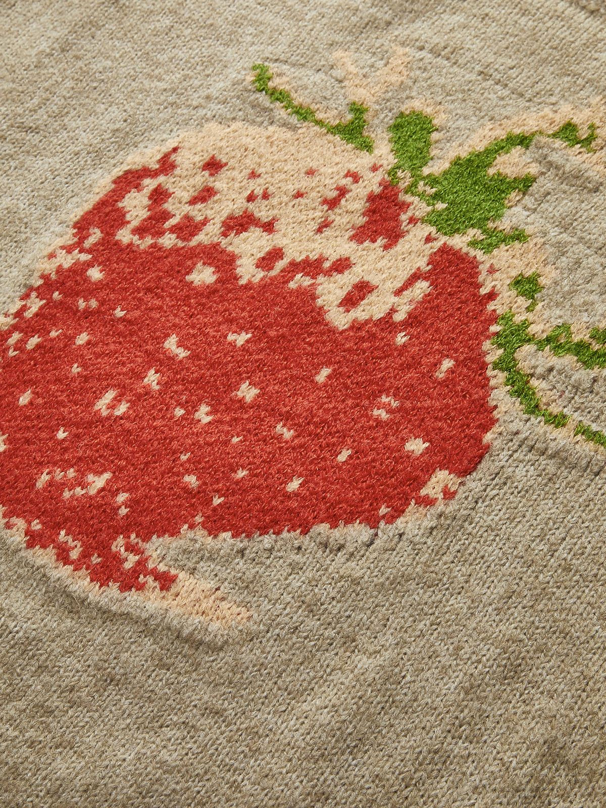 Crew Neck Strawberry Warm Sweater 2