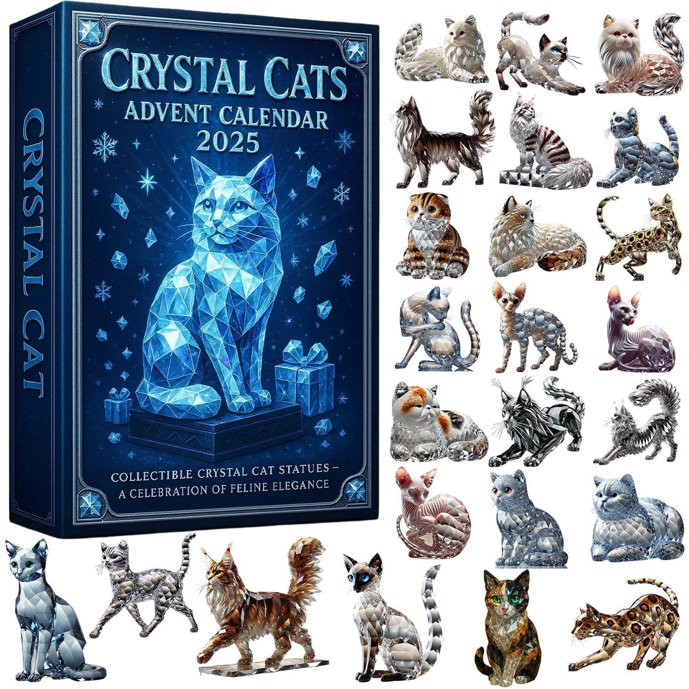 Crystal Cats Advent Calendar 2025 – Sparkling Feline Edition