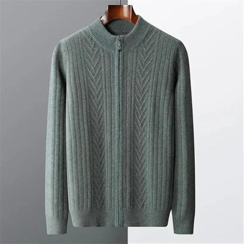 Dario - Ribbed Cashmere Zip-Up 3