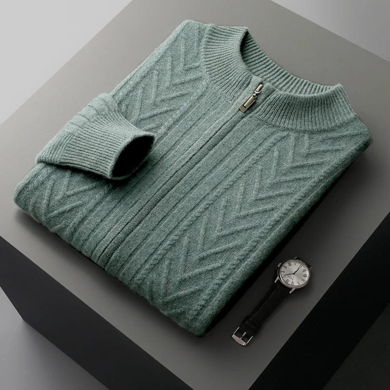 Dario - Ribbed Cashmere Zip-Up 5