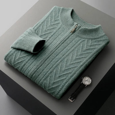 Dario - Ribbed Cashmere Zip-Up 5