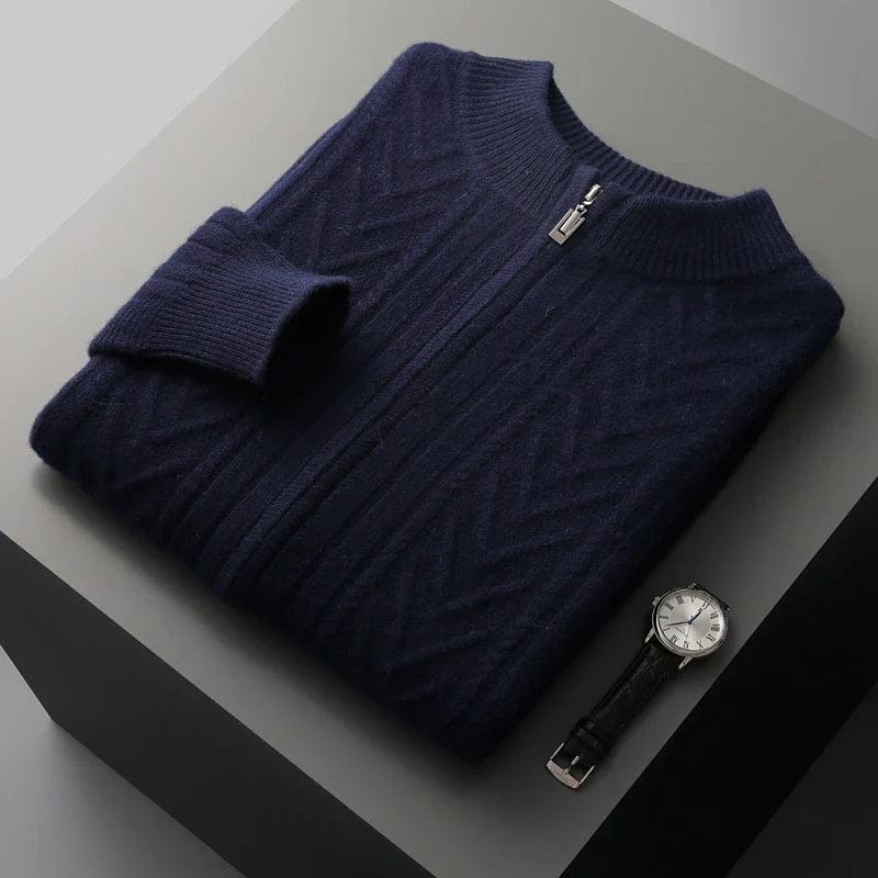 Dario - Ribbed Cashmere Zip-Up 7