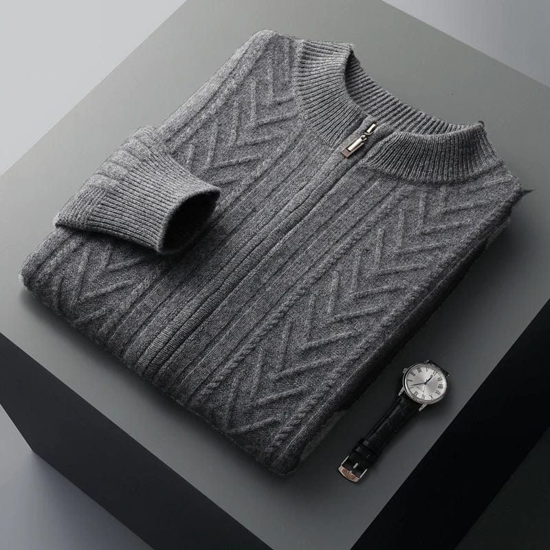 Dario - Ribbed Cashmere Zip-Up 8