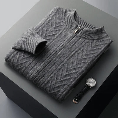 Dario - Ribbed Cashmere Zip-Up 8