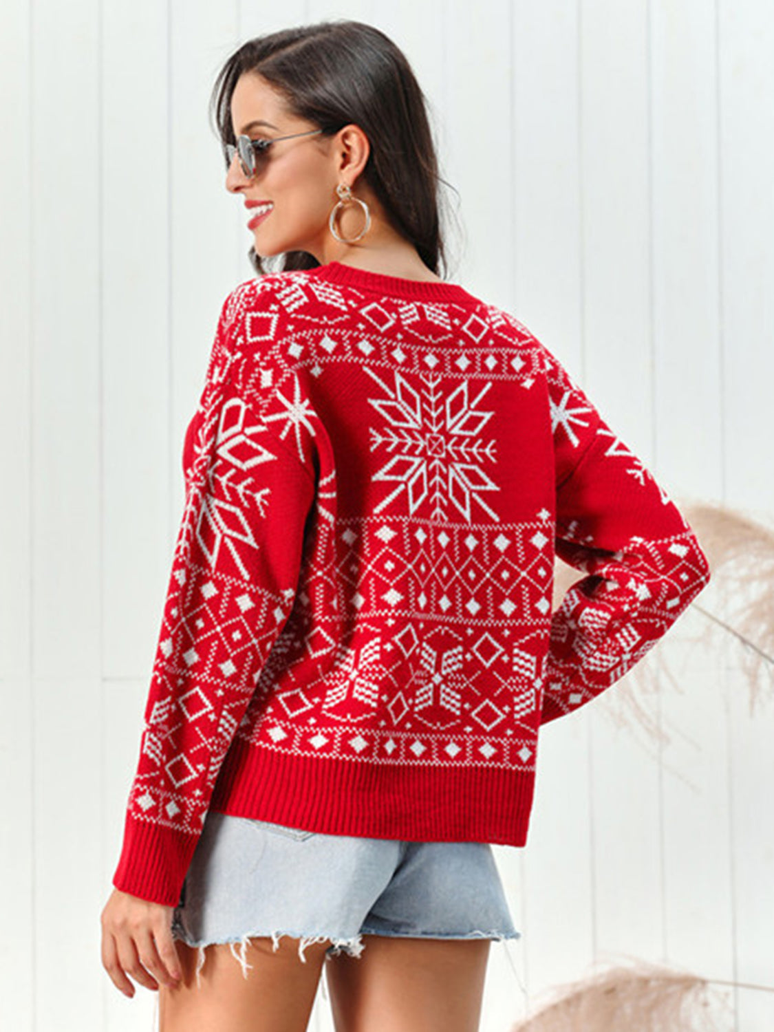 Helen | Acrylic Snowflake Christmas Jumper Women 1