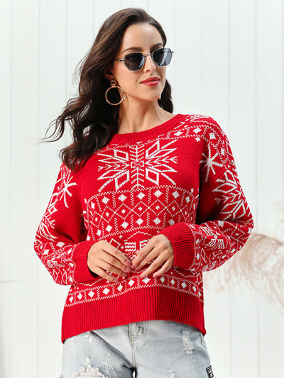 Helen | Acrylic Snowflake Christmas Jumper Women 2