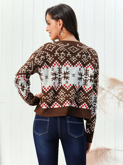 Karen | Snowflake Knitted Women's Christmas Jumper 1