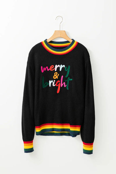 Omelia | Knitted Rainbow Women's Christmas Jumper 6