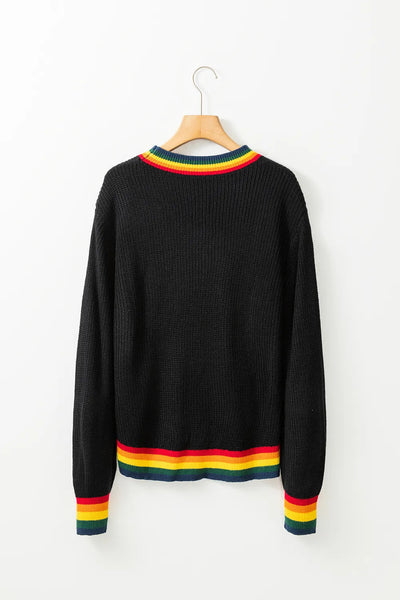 Omelia | Knitted Rainbow Women's Christmas Jumper 7