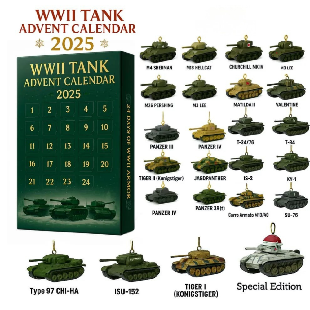 WWII Tank Advent Calendar 2025 – Military Collector’s Gift